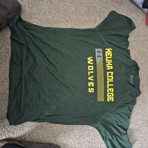Under Armour Dark Green Keuka College Wolves Tee